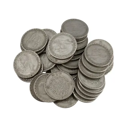 Svenska silvermynt, 1-kronor, 400/1000, finvikt cirka 94,5g Vikt: 94,5 g