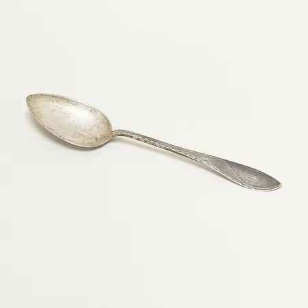 Bordssked, ca 21,5cm, P. Børke, Norge år 1987, personlig gravyr, 830/1000 Silver. Vikt: 45,2 g