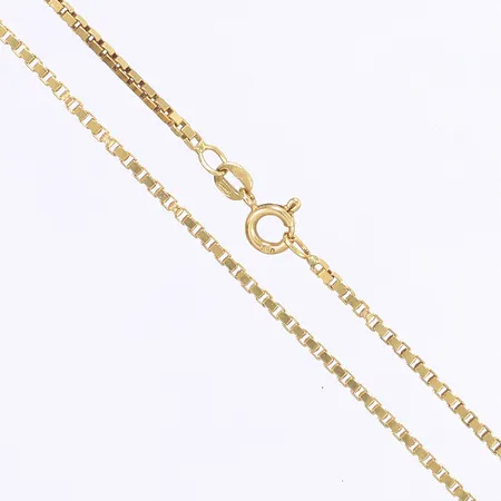 Halskedja, venezia, 50,5cm, bredd 1,7mm, 18K  Vikt: 9,7 g