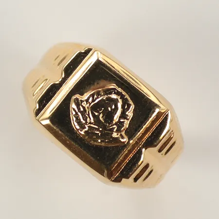 Klackring, stl 19½, bredd 3-11mm, 14K  Vikt: 2,7 g