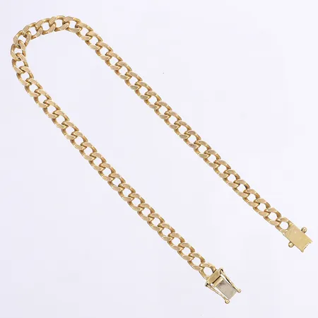 Armband, pansar, 23cm, bredd 4,8mm, repig, 18K Vikt: 19,2 g