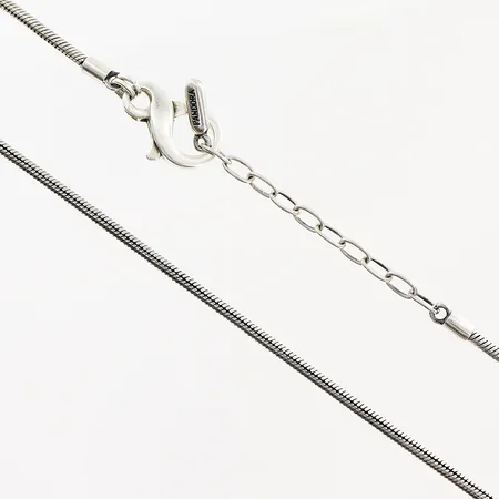 Kedja, Ormlänk 42,5-47cm, bredd 2mm, Pandora, Ale, silver 925/1000.  Vikt: 18,3 g
