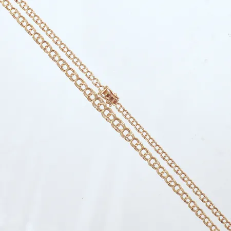 Collier, doserad Bismarck, längd 48cm, bredd 3,4-5,5mm, 18K Vikt: 9,7 g