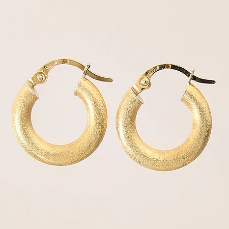 Ett par örhängen, creoler, Ø14mm, 18K Vikt: 1,5 g