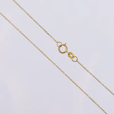 Kedja Ankar, ca 42cm, bredd 1mm. 18K  Vikt: 0,7 g
