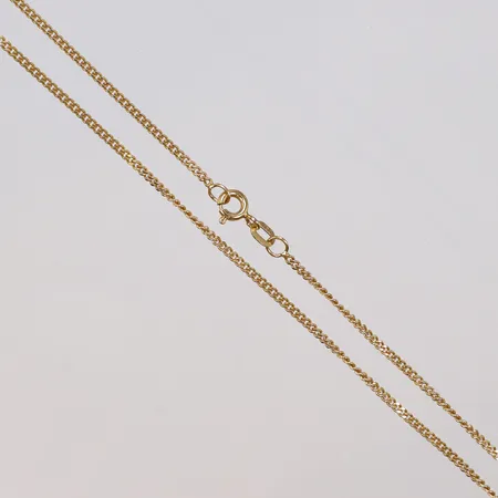 Kedja pansar, 45,5cm, bredd 1,5mm, GHA, 18K  Vikt: 4,4 g