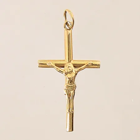 Hänge, krucifix, 40x20mm, bucklig, 18K  Vikt: 2,8 g