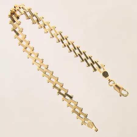 Armband Staket, längd 18,5cm, bredd 8mm, 18K Vikt: 9 g