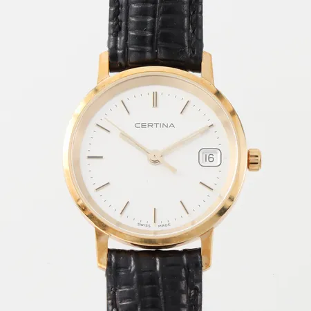 Damur Certina, diameter ca 23 mm, fungerar ej, 18k.