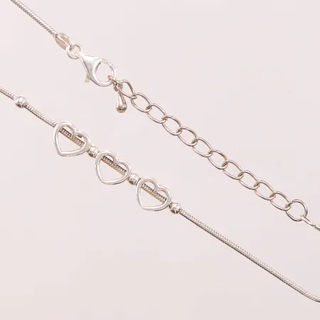 Armband, 19-24cm, 925/1000 Silver 6,1g.