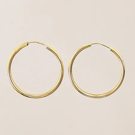 Ett par örhängen, creoler, Ø19mm, 18K Vikt: 0,9 g