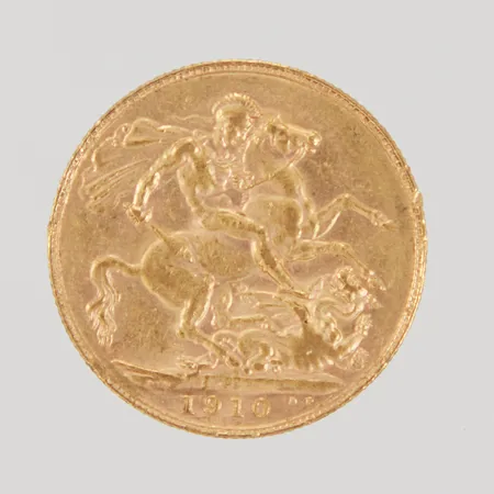 Mynt Sovereign - Edward VII, 1910, 22K Vikt: 8 g