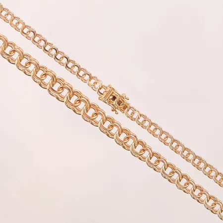 Collier Bismarck, 42cm, bredd:4-8mm, 18K 21,4g.