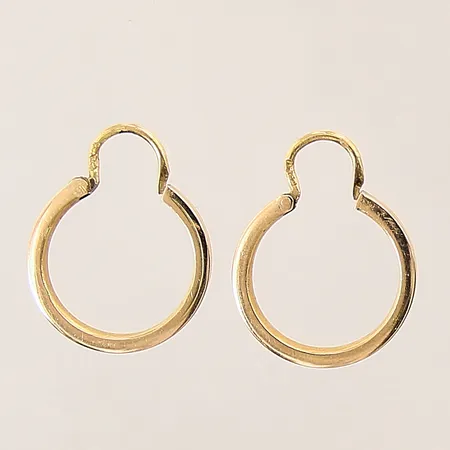 Ett par örhängen, creoler, Ø16mm, 18K  Vikt: 2,2 g