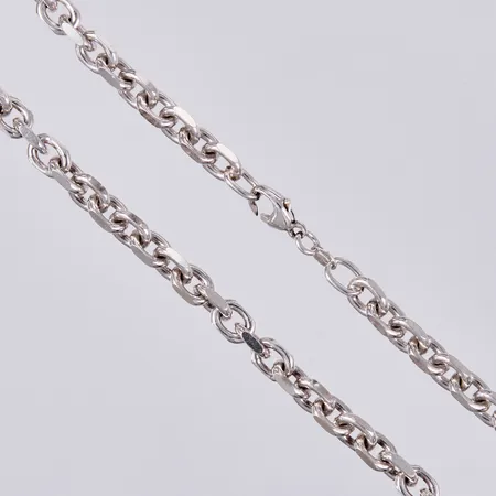 Kedja Ankar, längd ca 49,5cm, bredd ca 6mm, 925/1000 silver Vikt: 44,3 g