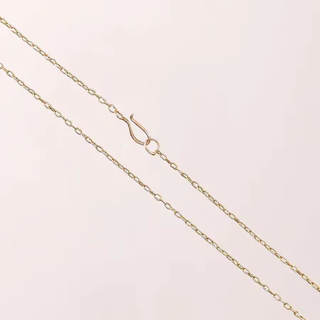 Kedja, 76cm, bredd:2mm, 14K 6,0g.