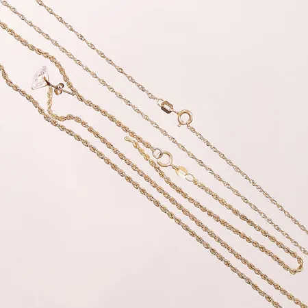 Diverse guld, defekt, 18K 4,9g.