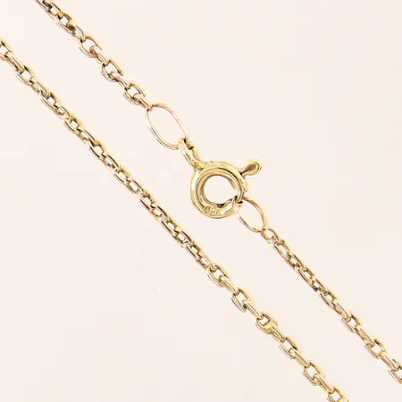 Kedja Ankar, längd 47cm, bredd 1,5mm, ojämnheter, 14K, lås 18K Vikt: 3,2 g