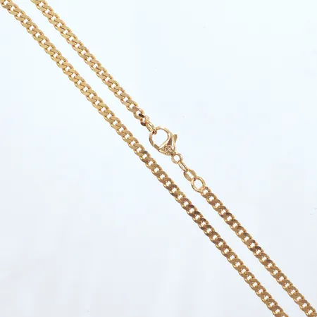 Kedja, Pansar, längd 52,5cm, bredd 3,3mm, massiv, Balestra, 18k  Vikt: 20,1 g