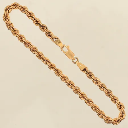 Armband Cordell, längd 20,5cm, bredd ca 4,3mm, något skev vid lås, Unoaerre, 18K Vikt: 5,1 g