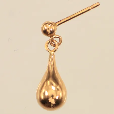 Ett udda örhänge, saknar snurrebuss, längd 15mm, bredd 1-5,8mm, 18K Vikt: 0,6 g