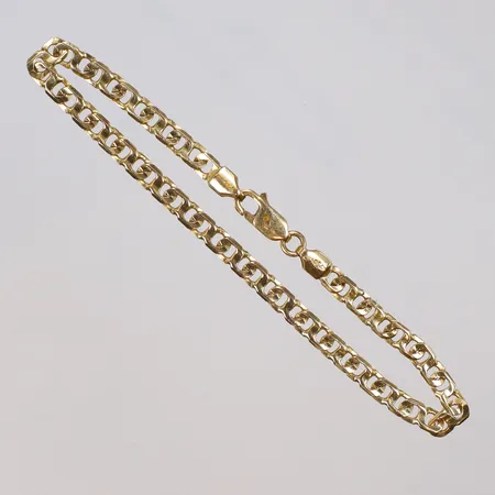 Armband, 19cm, bredd 4mm, 18K  Vikt: 7 g