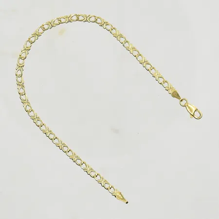 Armband, längd 18 cm, bredd 3 mm, 18K. Vikt: 5,2 g