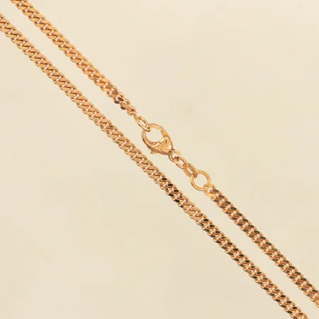 Kedja Pansar, längd 40cm, bredd ca 3mm, Balestra, 18K Vikt: 14,6 g