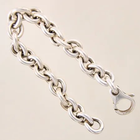 Armband Ankar, längd 20cm, bredd 11mm, GHA, silver 925/1000 Vikt: 29 g