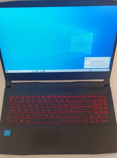 Laptop, Katana GF66, Processor 11th Gen Intel(R) Core(TM) i5-11400H @, 2.70Hz 2.69Hz, Ram minne 16,0 GB, 64-bitars operativsystem, x64-baserad processor, , windows 10 Home Version 22H2, S/N: K2104NO110901,  Vikt: 0 g