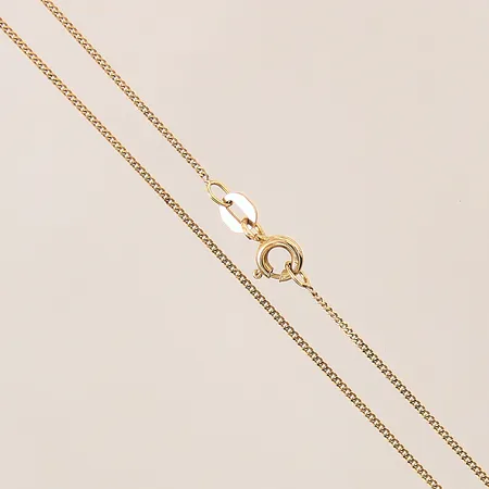 Kedja Pansar, längd 40,5cm, bredd 1mm, GHA, 18K  Vikt: 1,6 g