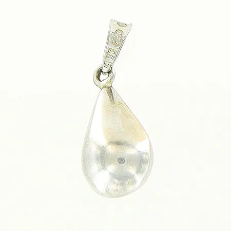 Hänge, droppe, 19mm, bredd 1-7,5mm, vitguld, 18K Vikt: 0,7 g