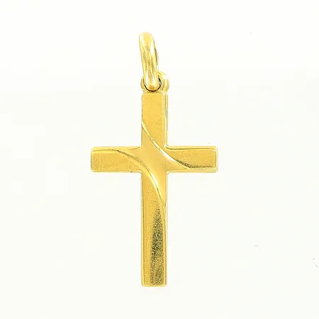 Hänge kors, 12x23mm, 18K Vikt: 1 g