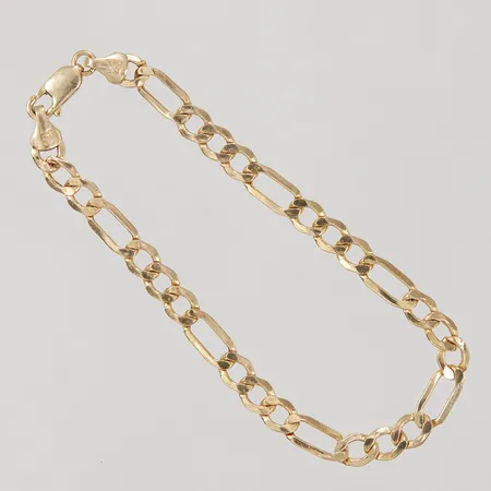 Armband, Figaro, 22cm, bredd7mm, Midas, 14K Vikt: 6,1 g