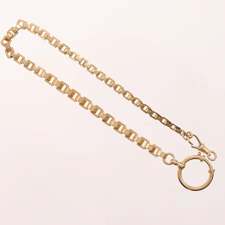 Klockkedja, 25cm, defekt lås, 18K 9,2g.