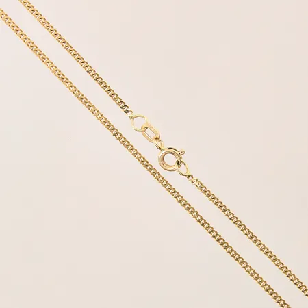Kedja Pansar, längd 45,5cm, bredd 2mm, 18K  Vikt: 4,5 g