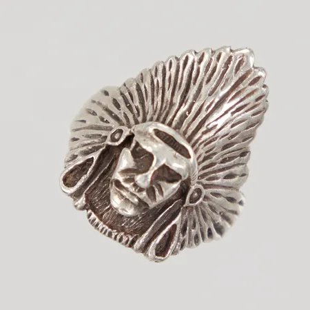 Ring, indian, stl 18¼, bredd 4,3-27mm, 925/1000 silver Vikt: 10,1 g