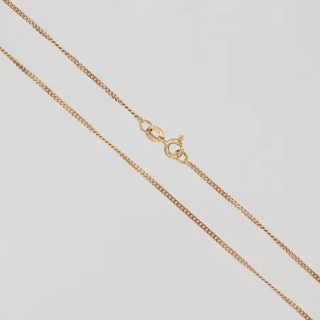 Kedja Pansar, 39cm, bredd 1mm, Balestra, 18K Vikt: 3 g