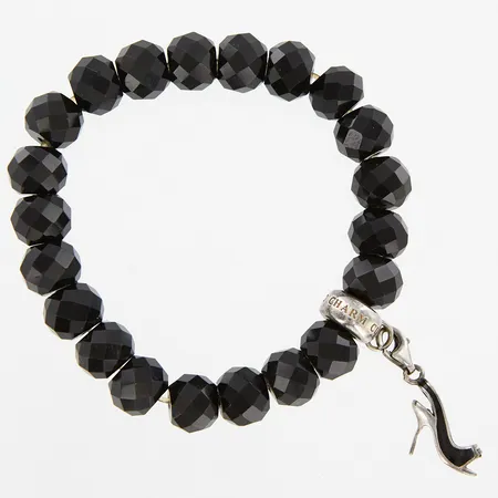 Armband Thomas Sabo, Onyxer samt silverdetaljer, 925/1000 Vikt: 25,8 g