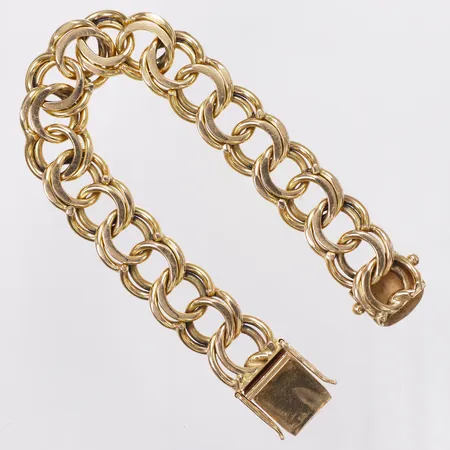 Armband, Bismarck, längd 20cm, bredd 15,8mm, 18K Vikt: 79,3 g