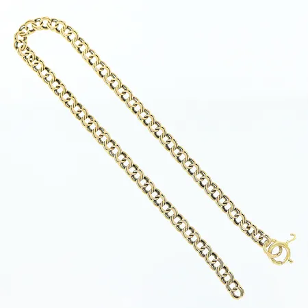 Armband Bismarck, 18cm, bredd 4mm, låsögla ej lödad, 18K Vikt: 3,8 g