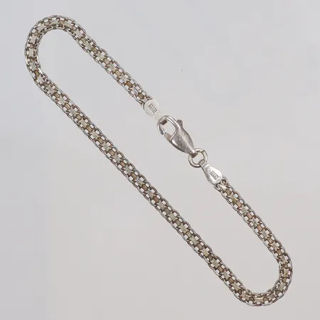 Armband X-länk 18cm bredd 3mm, CCC, silver 925/1000 Vikt: 3,3 g