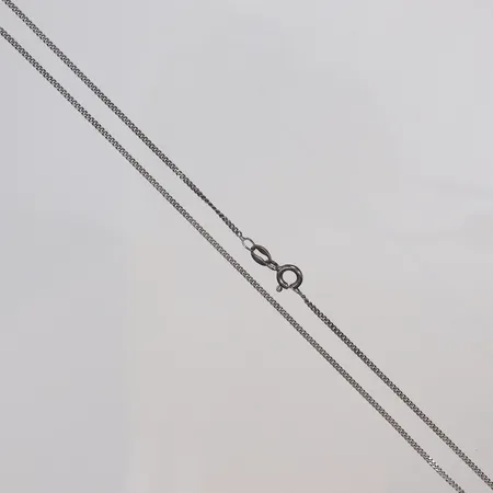 Kedja Pansar 51cm bredd 1mm silver 925/1000 Vikt: 2,6 g