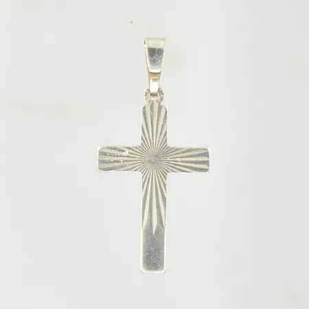 Hänge Kors, längd 30 mm, bredd 15 mm, 835/1000 silver. Vikt: 1,6 g