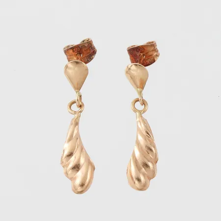 Parörhängen, höjd ca 22 mm, 18k. Vikt: 0,9 g