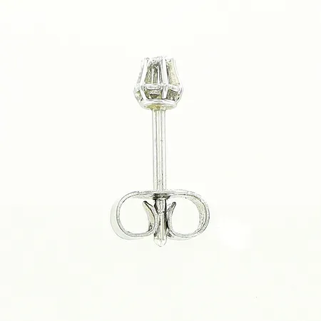 Enstaka örhänge, 8/8 slipad diamant ca 0,01ct, Ø3,5mm, vitguld, 18K Vikt: 0,6 g