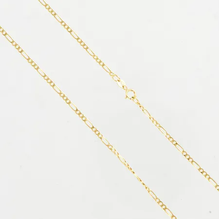 Kedja Figaro, ca 50cm, bredd ca 2mm, 14K Vikt: 1,8 g