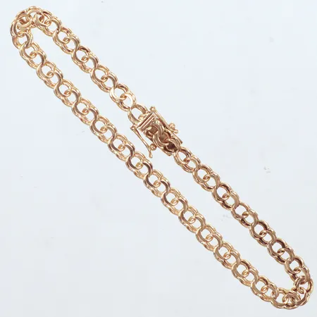Armband, Bismarck, längd 20,5cm, bredd 5,10mm, 18k   Vikt: 9,5 g