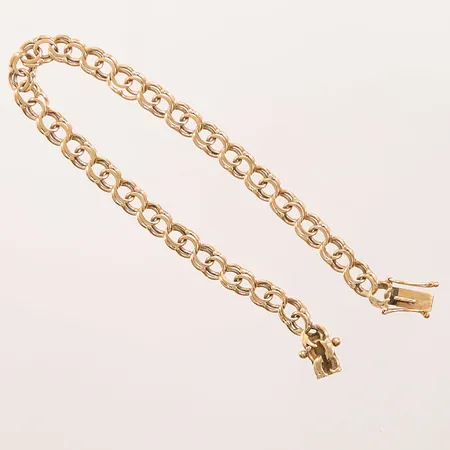 Armband Bismarck, 18cm, slitna länkar, 18K 8,6g.