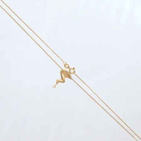 Hänge. ALTON DESIGN PERNILLA WIBERG 1,5CM, 18k, kedja Pansar, längd 45cm 18k Vikt: 2,8 g
